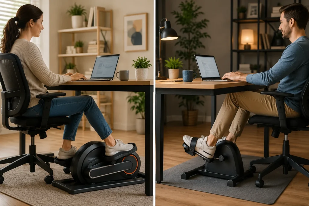 Under Desk Elliptical vs Bike 2