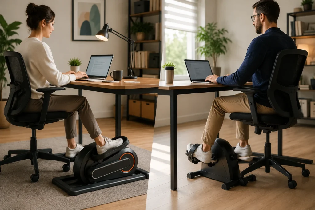 Under Desk Elliptical vs Bike 3