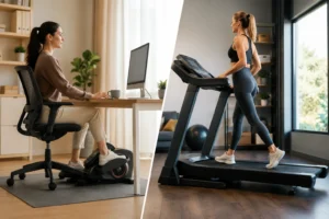 Under Desk Elliptical vs Treadmill 1