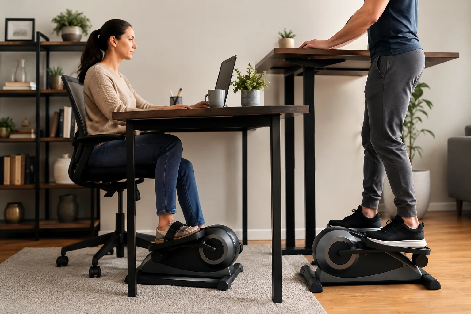 can you stand on an under desk elliptical