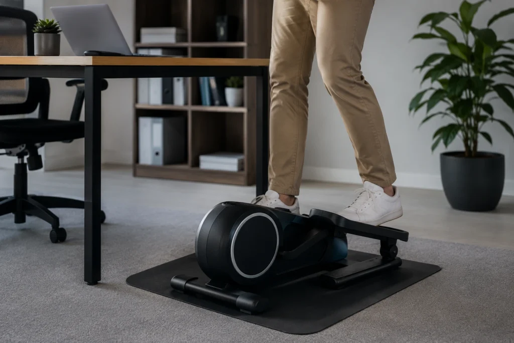 can you stand on an under desk elliptical 3